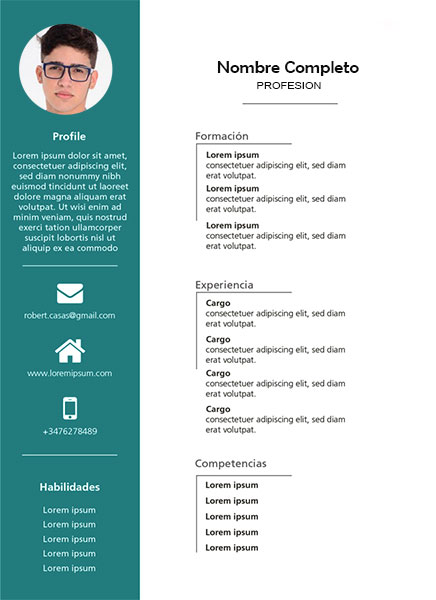 plantilla currículum radiólogo